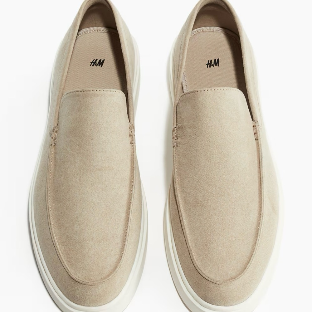 H&M Men's Cream Loafers